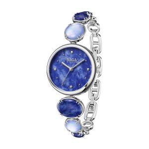 Saga 54295-SVBLSV-2 – Nữ – Quartz (Pin) – Mặt Số 24mm – Kính Cứng – Đính Đá Pha Lê – Bộ Máy Ronda Thụy Sỹ
