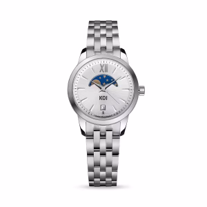 KOI Moonphase K006.103.65.1.03.03.07 – Nữ – Kính Sapphire – Quartz – Mặt Số 29mm, Swiss Movt, Chống Nước 5ATM